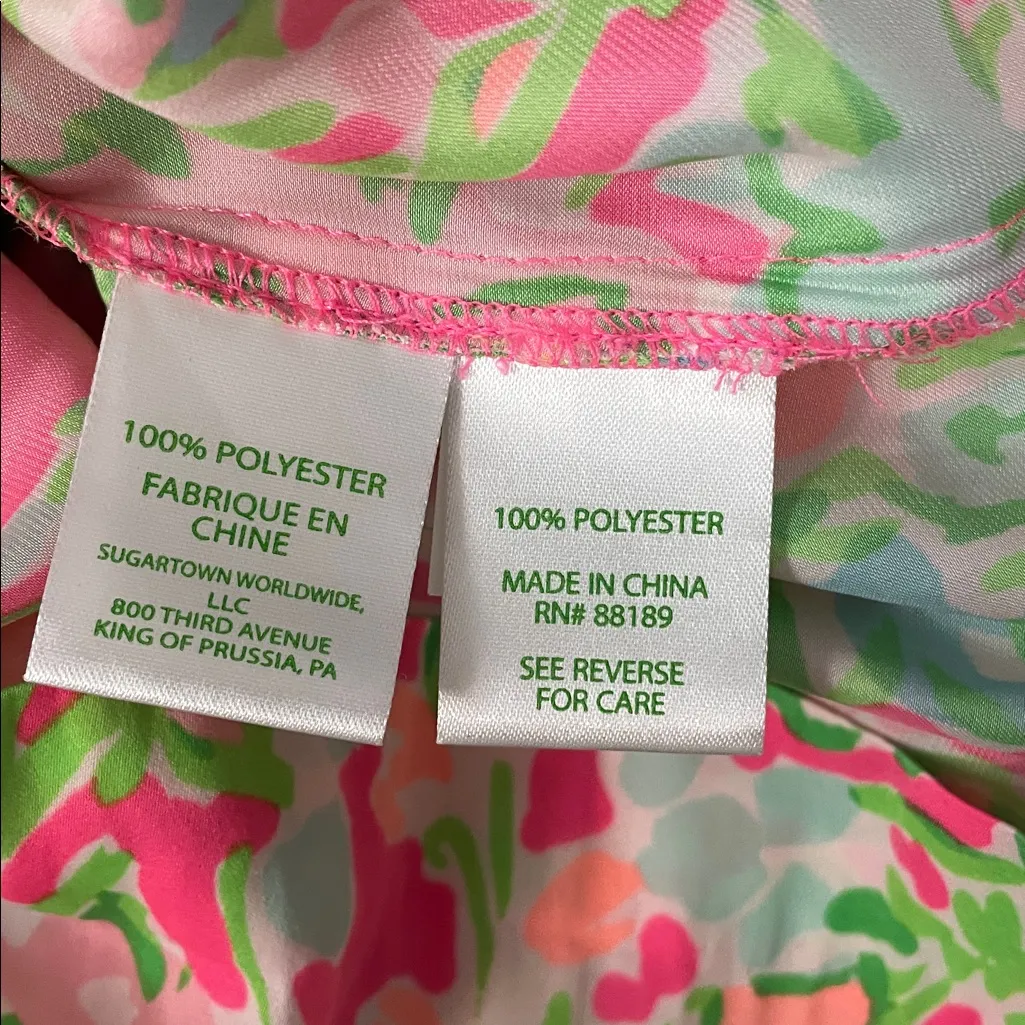 Lilly Pulitzer Deanna Romper in the Flamingo Pink Southern Charm print. - Image 6