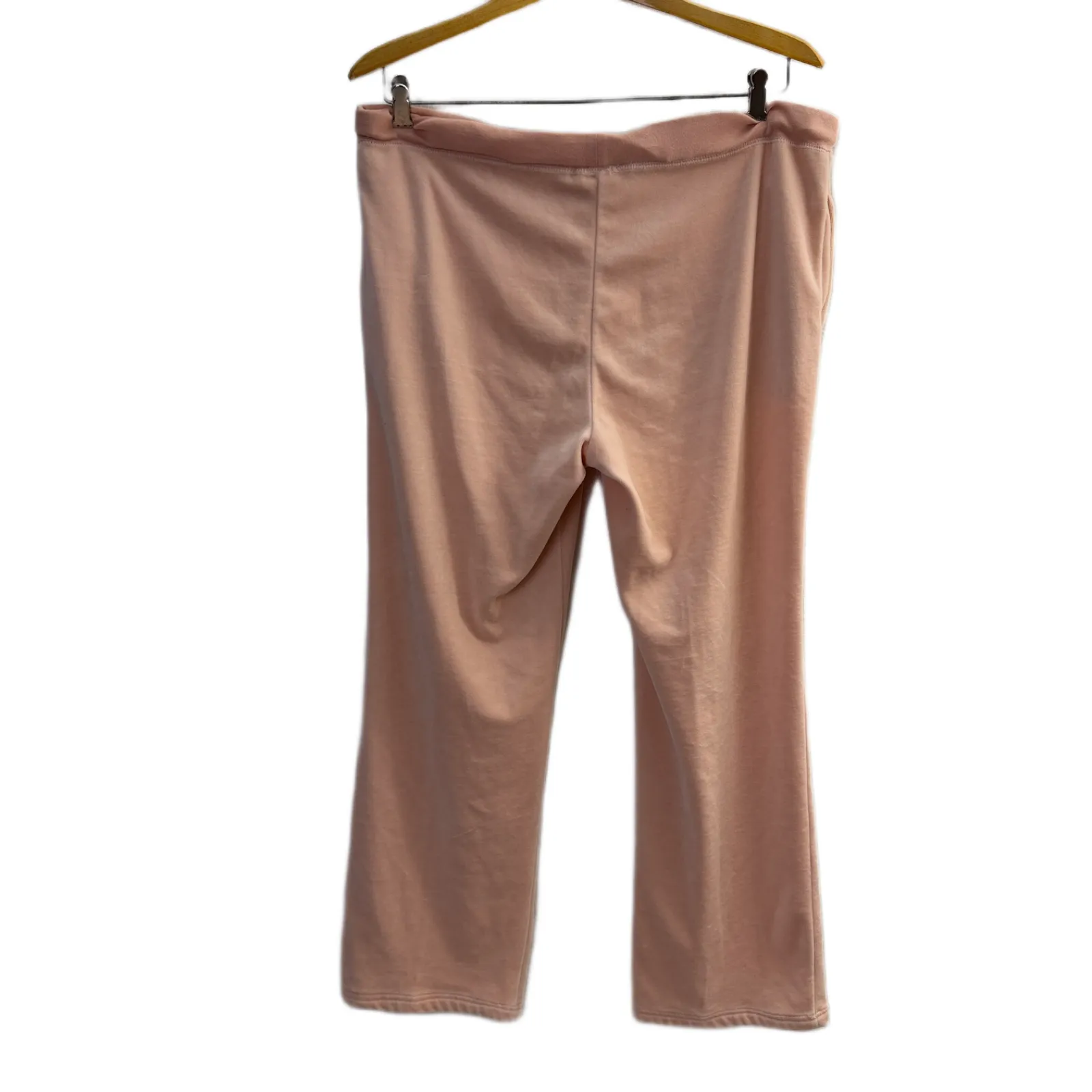 Isabella Bird Velour Pants Womens Medium Coral Pull On Comfort Drawstring * Orange - Image 7