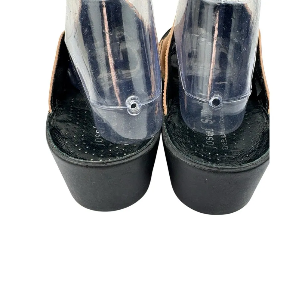 *Josef Seibel Comfort Shoe Womens EU 42 Tan Leather Quite Luxury Old Money Brown Size 11 - Image 6