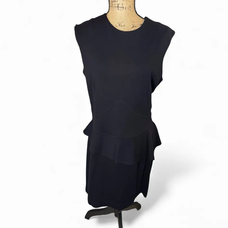 Drew Trudy Black Sleeveless Peplum Cocktail Dress Size 10 - Image 2