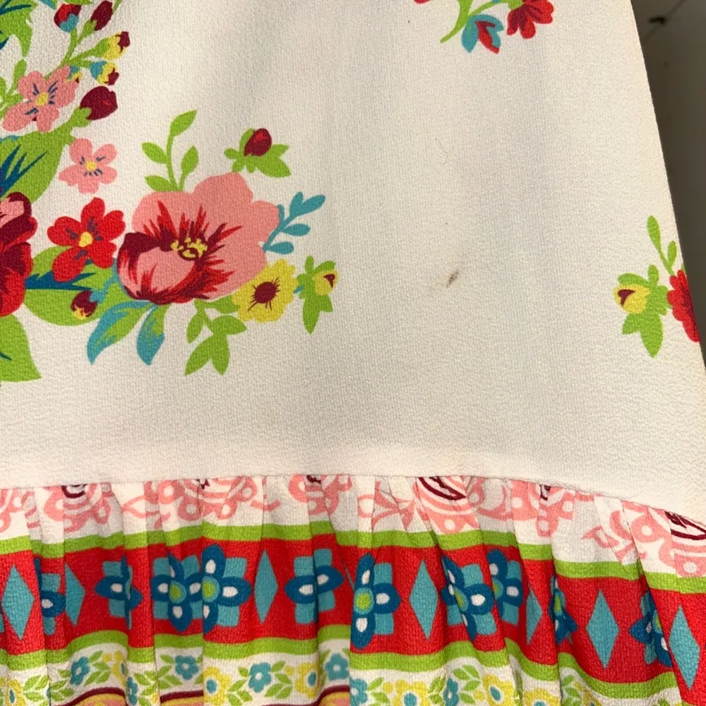 Flying Tomato hi/low floral 70s look skirt Sz Small *see description - Image 2