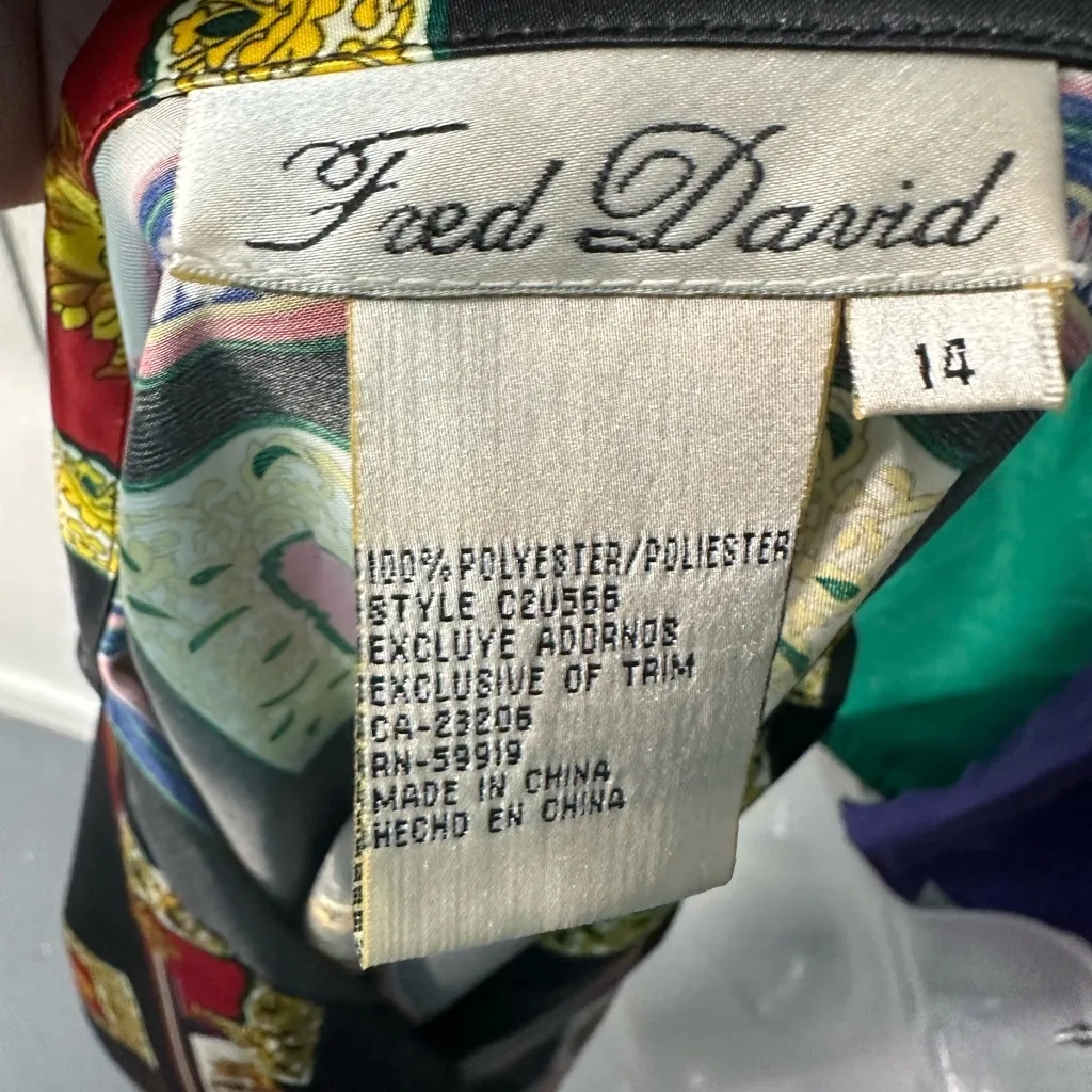 Fuda Vintage 1990s 100% Silk Green Track Suit Size Medium EUC - Image 10