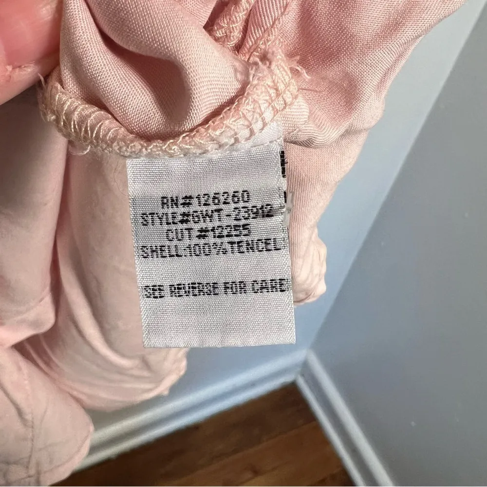 Velvet Heart Sleeveless Button Down Blouse Light Pink L - Image 11