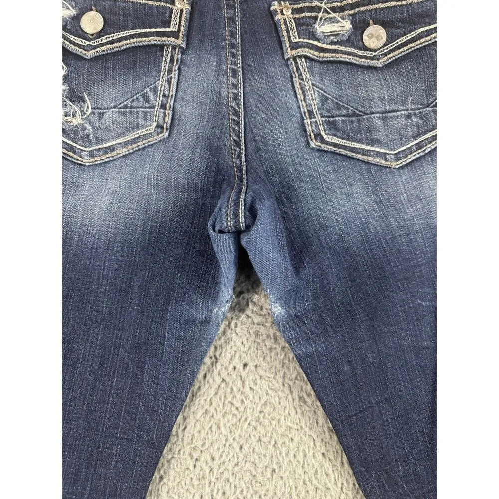 Daytrip Jeans Women 31 Virgo Bootcut‎ Mid Rise Dark Wash Blue Denim Pants - Image 12