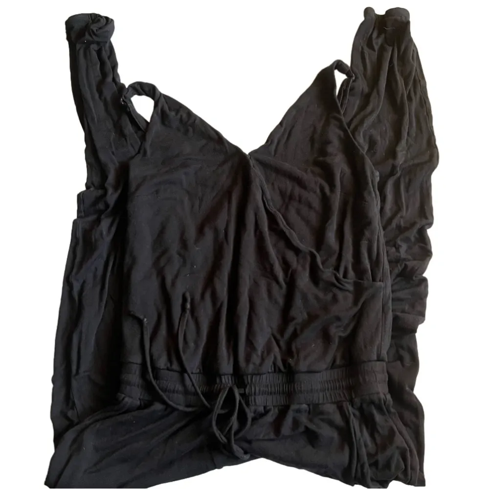 CAbi  312 Wrap Front Sleeveless Jersey Jogger Jumpsuit Black XS - Image 3