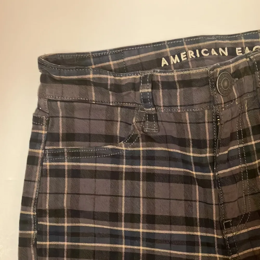 American Eagle Plaid Skinny Hi-Rise Jeggings - Image 6