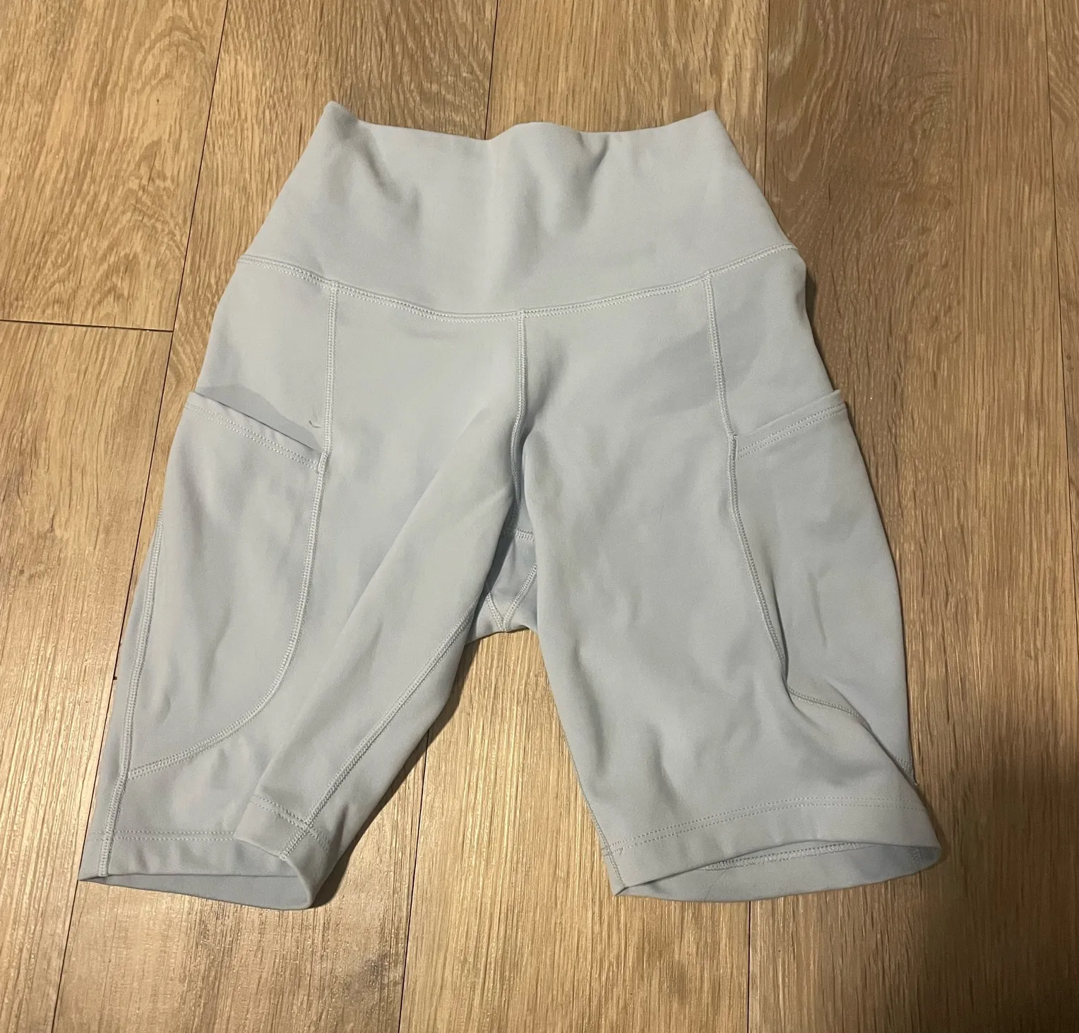 Light Blue Nike Biker Shorts  - Image 3