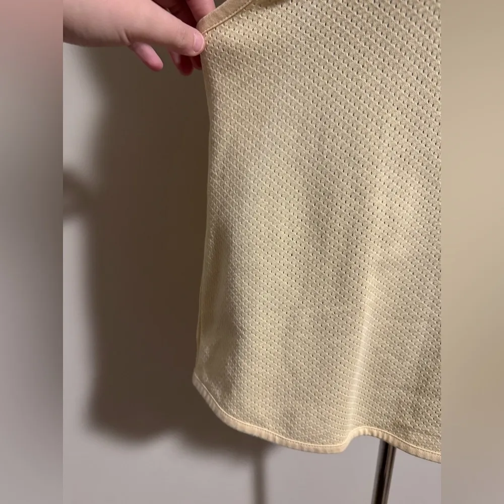 NWT Varley Light Yellow Arlee Mesh Breathable Tank Top size small - Image 5