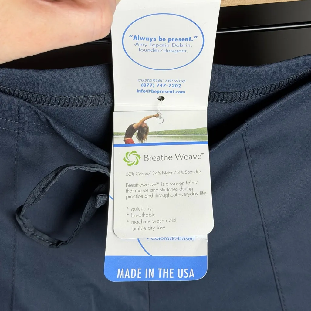 NEW Be Present Versatility Pant Dark Gray Side Snap Yoga Pants L Made USA Active Size L - Image 6