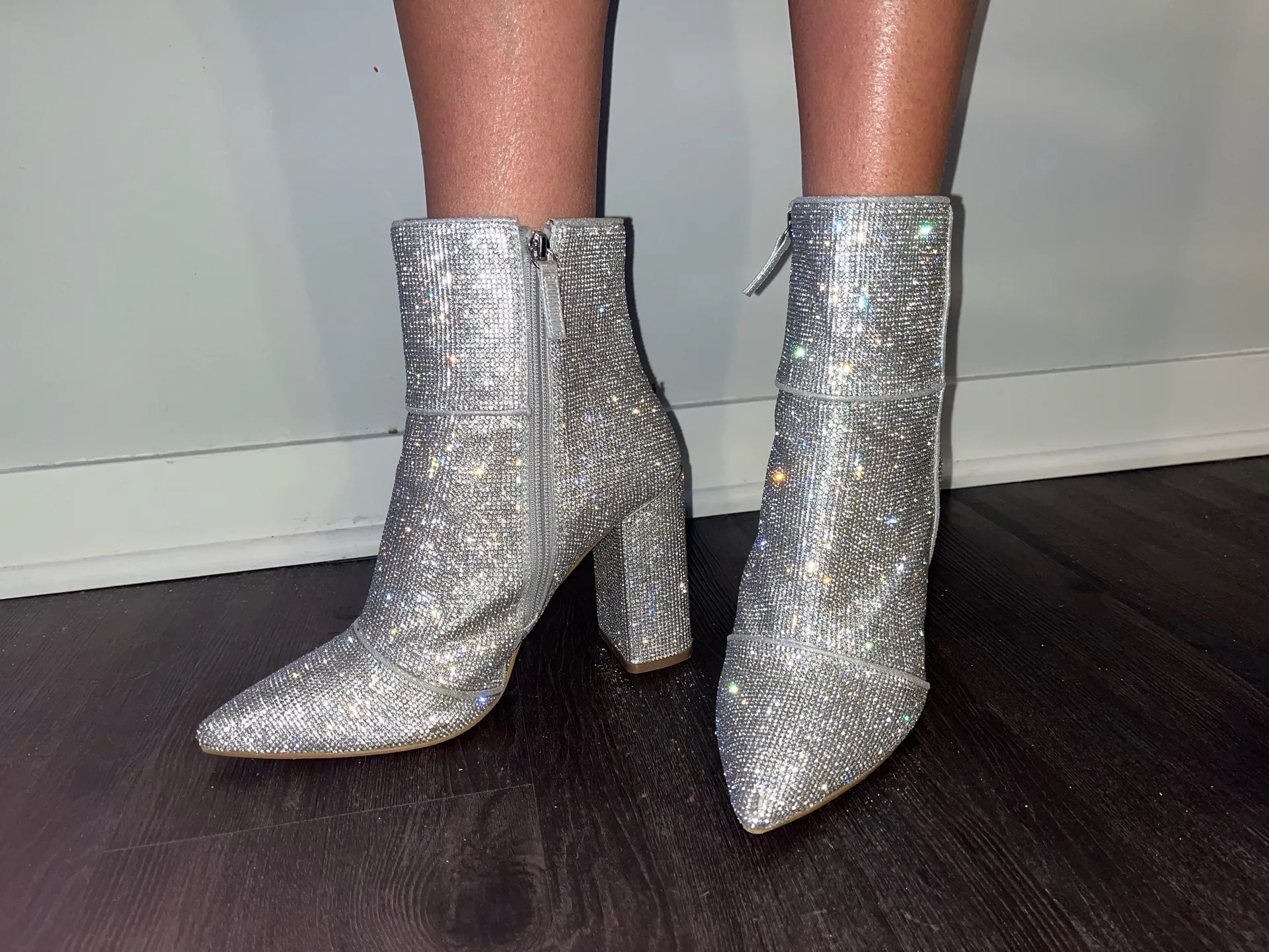 Steve Madden Noticed-R Rhinestone Boots - Image 3