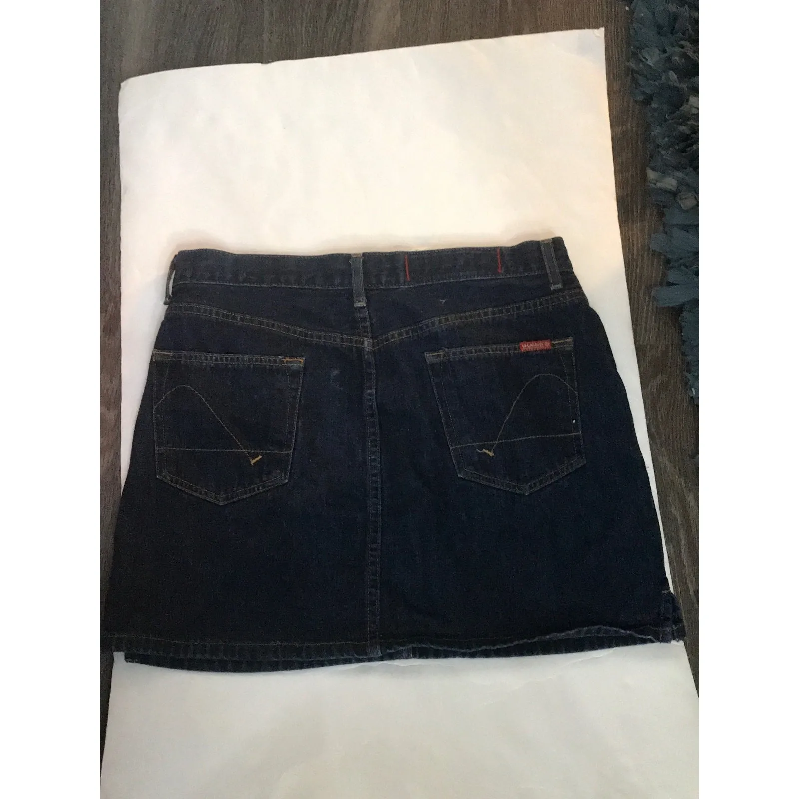 GUESS Blue Denim Mini Skirt 30 Casual Classic Boho Preppy Costal Cowgirl Western - Image 2