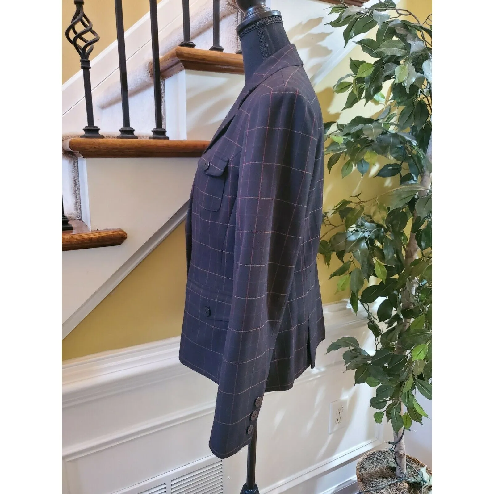 Grace Elements  Tapestry Size 10 Women's Business Suit Jacket/ Blazer - Image 5