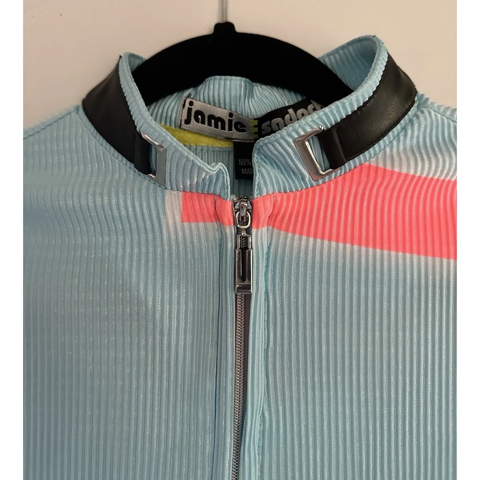 Jamie Sadock Golf Tennis PickleBall Polo Shirt Womens Sz S Blue W/abstract Lines - Image 5