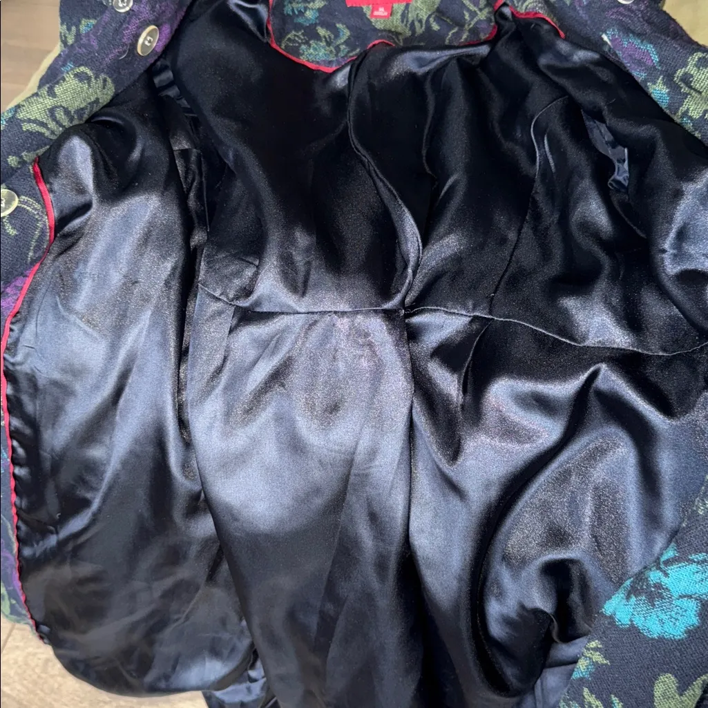 Merona Double Breasted Floral Peacoat - Image 8