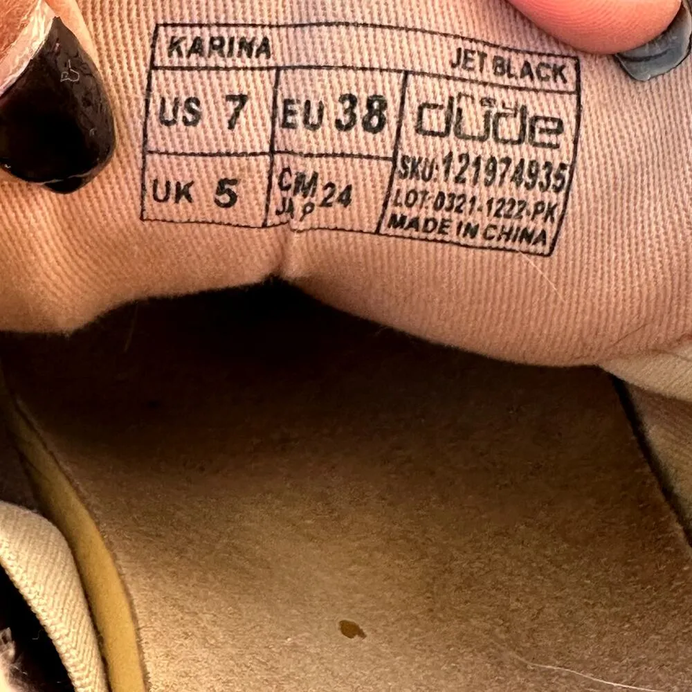 Hey Dude Karina Slip On Sneakers Lace Low Top Casual Canvas Black Pink 7 - Image 6