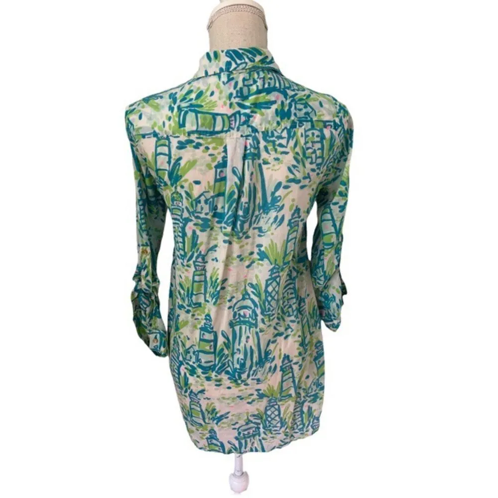 Lilly Pulitzer Captiva Light Beams Lighthouse Tunic - Image 2