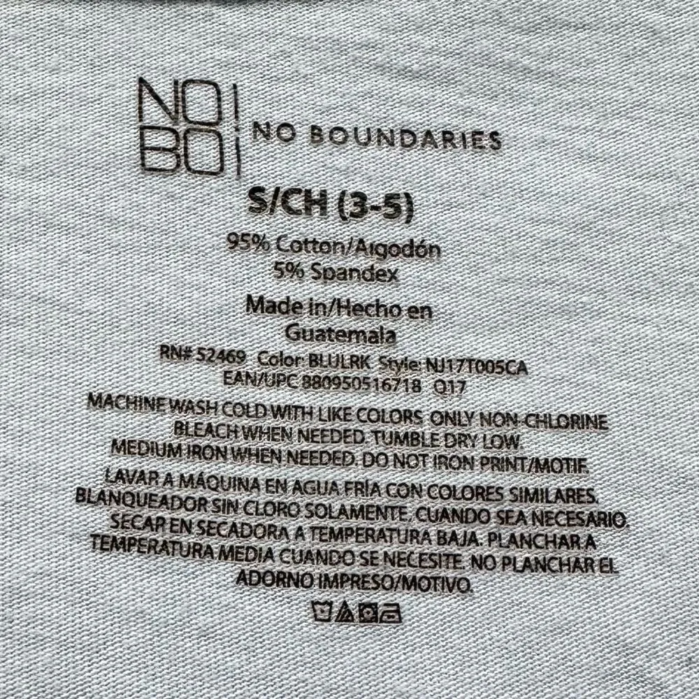 🔃No Boundaries Blue Scoop Cut Long Sleeve Tee Shirt - Image 7