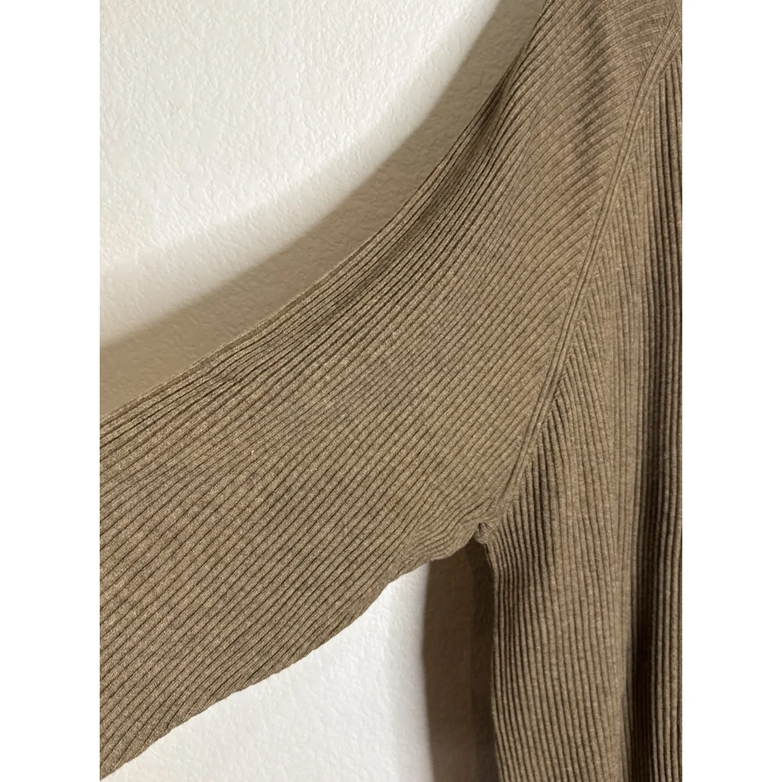 The Drop Womens Size 5X Renata Mocha Ribbed Sweater Dress Career Preppy NEW - Image 2