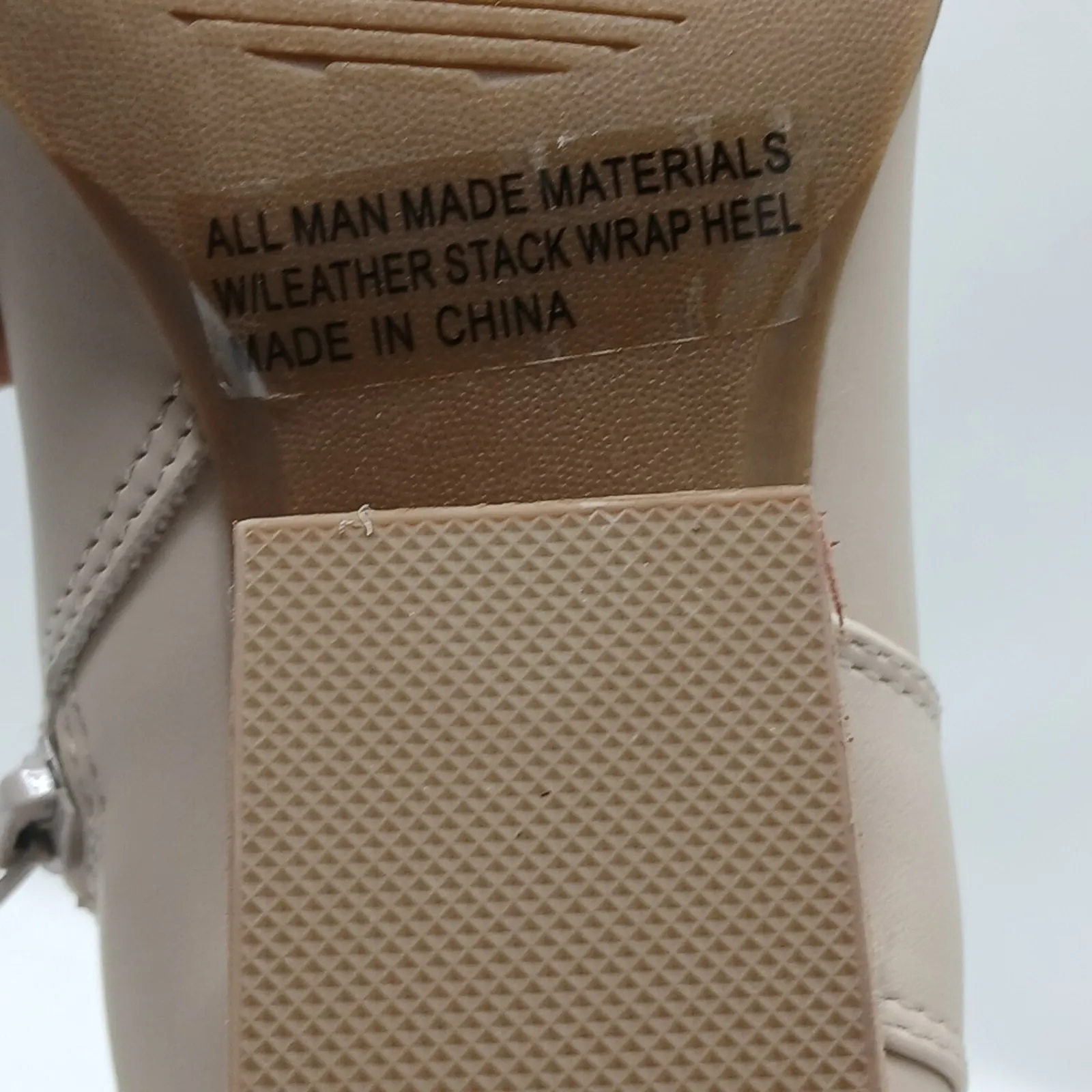 Dolce Vita Kirby Chunky Heel Ankle Boot Women's 6 Beige Western Shoes Cowgirl - Image 9