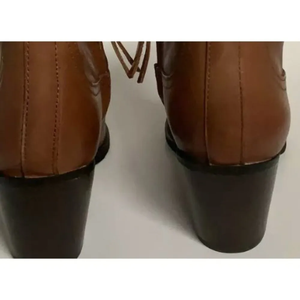 Sam Edelman Womens Wendall Whiskey Lea Classic Fashion Boots Size 7.5M Brown - Image 8