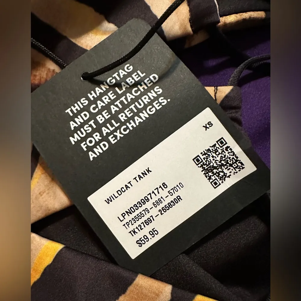 Savage X Fenty WILDCAT STRAPPY-BACK TANK size XS NEW WITH TAGS animal print - Image 6