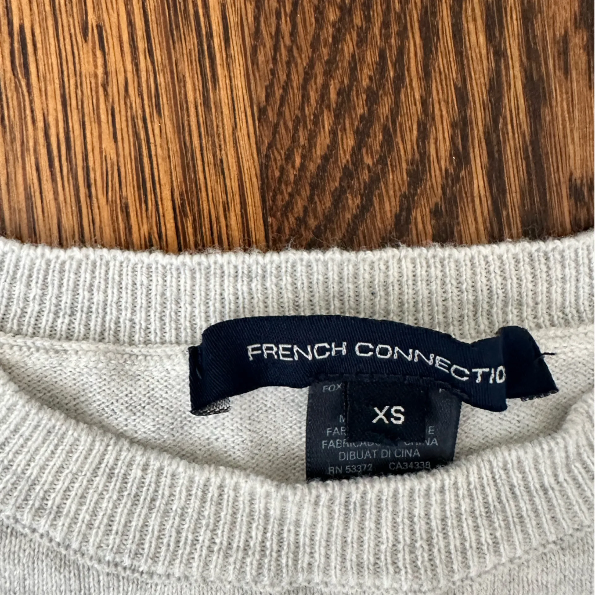 French Connection White Smocked Peplum Sweater - Image 2