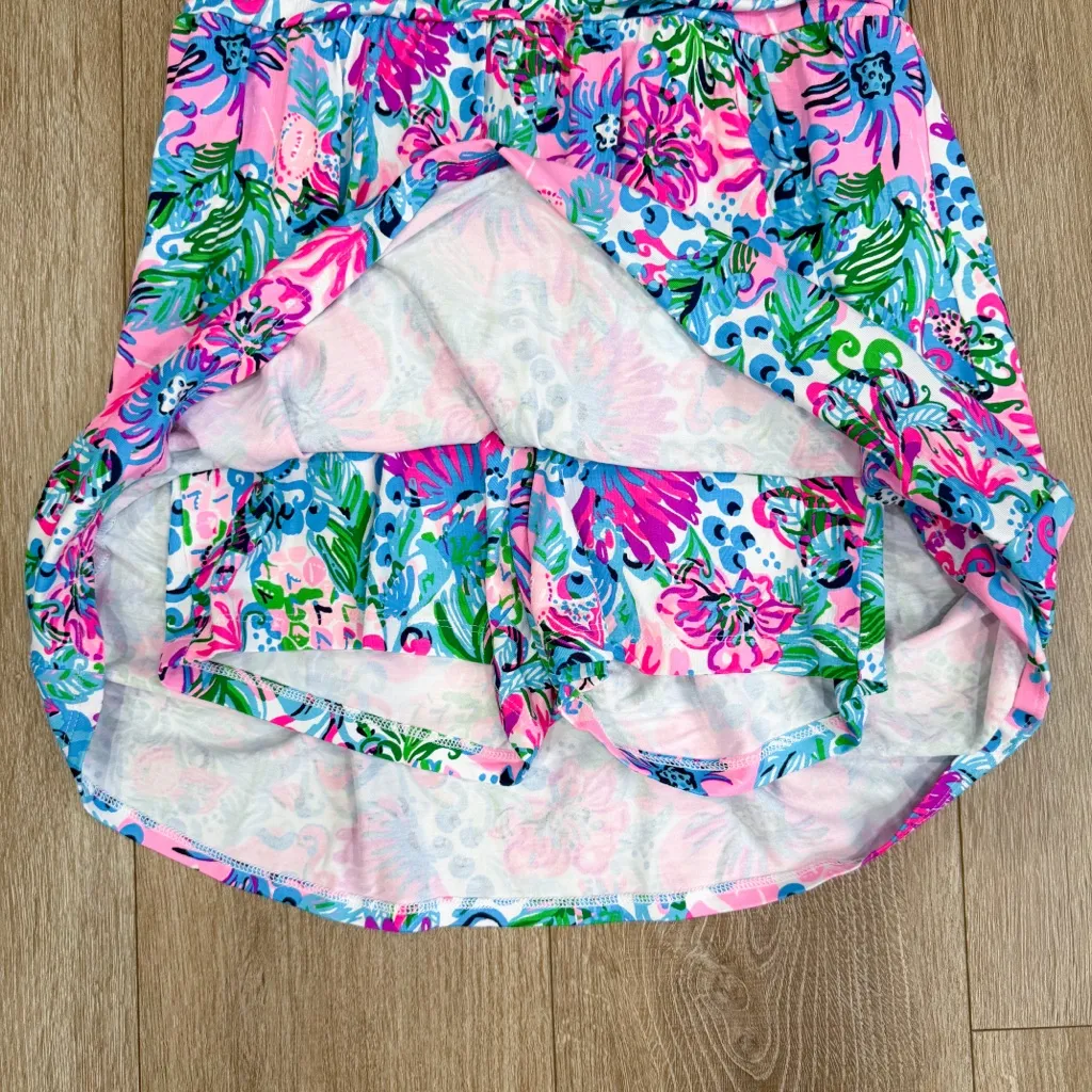 NWT Lilly Pulitzer Parigi Skort Romper Mandevilla Baby Paradise Petals Size M - Image 5