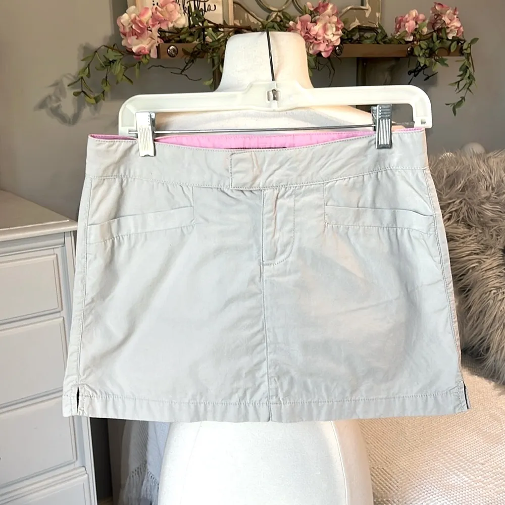 Khaki Mini Skirt Cotton SO Womens 5 - Image 2