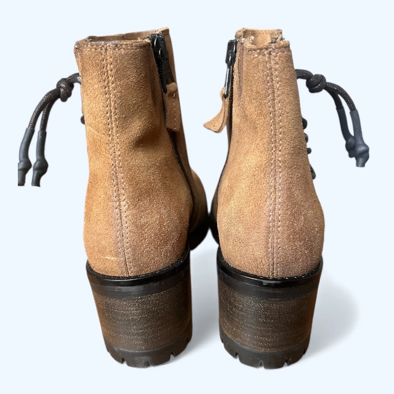 Miz Mooz “Maiden” Chunky Platform Suede Ankle Boots Chunky Heel Womens EU 38 NEW - Image 6