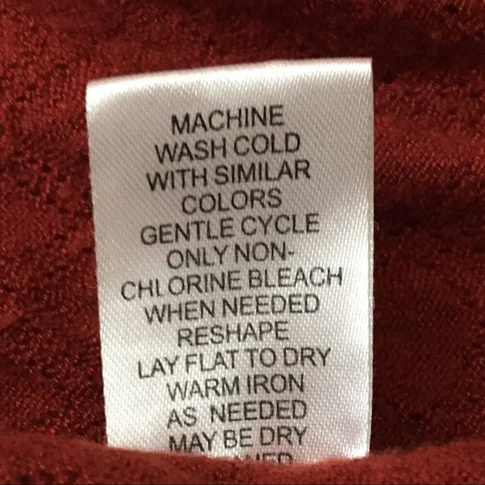 Torn by Ronny Kobo Knit Peplum Top - Rust - Large - Image 12