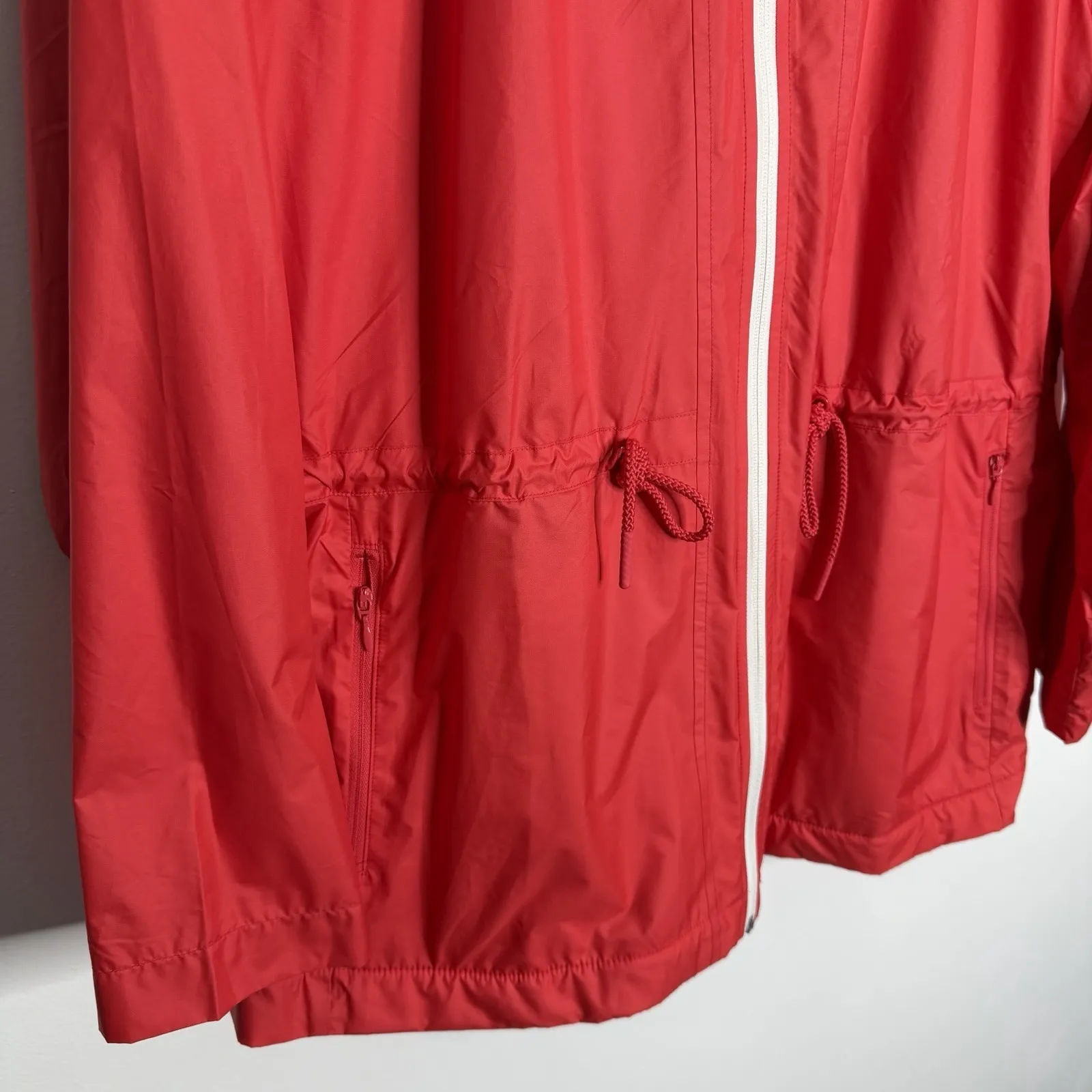 NWOT T By Talbots Tech Water‎ Resistant Jacket Orange Size XL Lined - Image 7