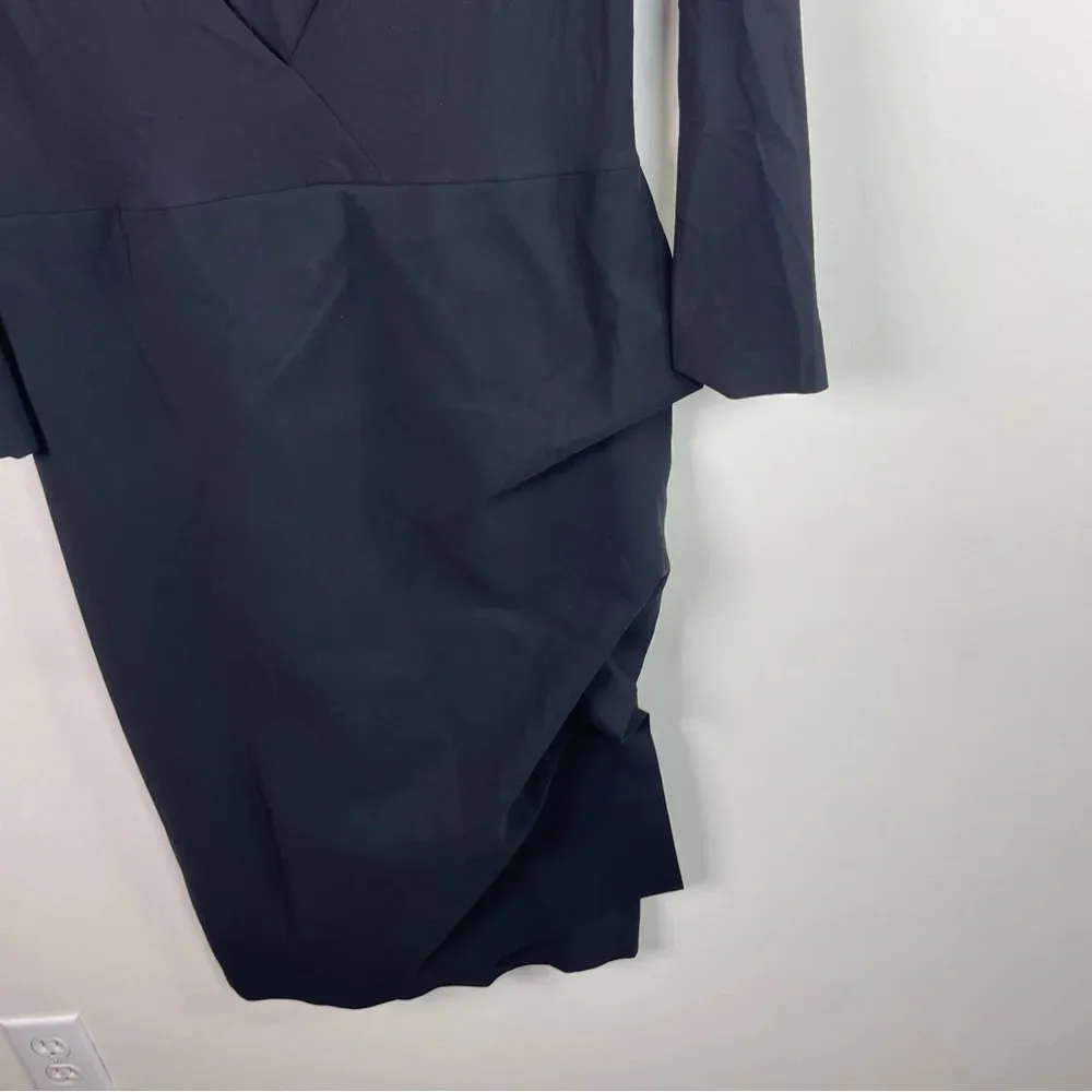 Chiara Boni La Petite Robe Black High Neckline Knee Length Dress - Image 5