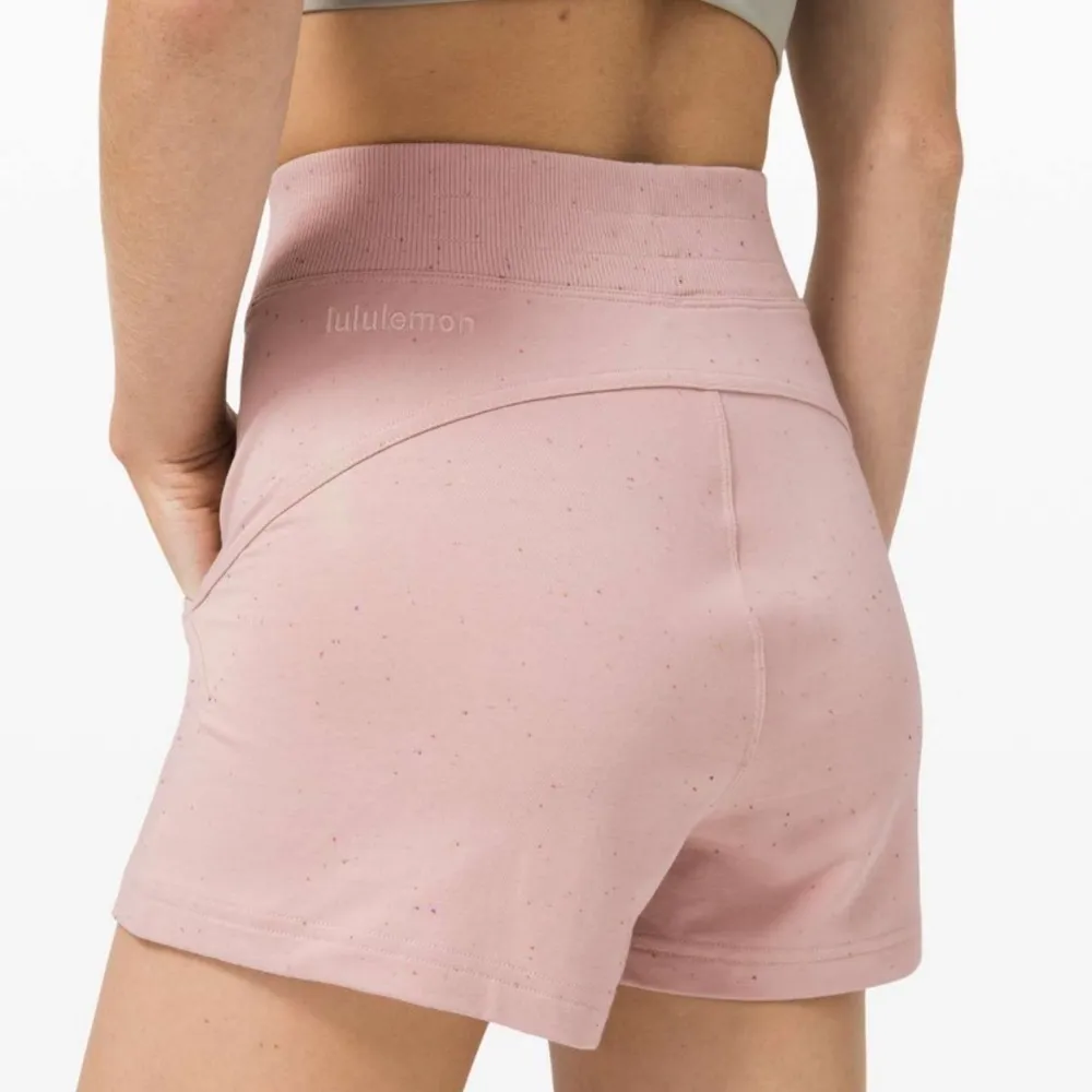 Lululemon High Rise Shorts LA Sweat Terry Cloth Short Mink Berry 12 NWT - Image 3
