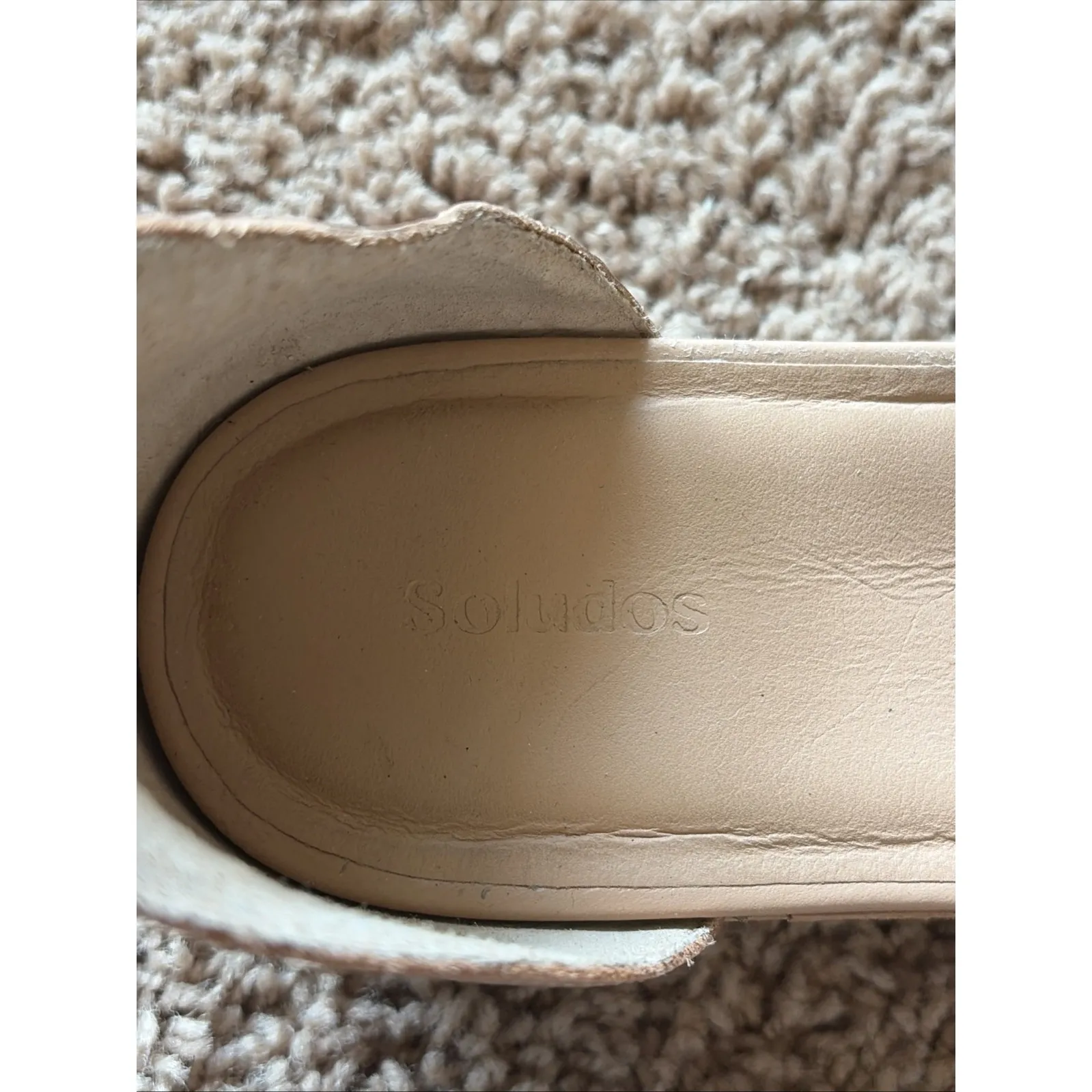 Soludos Cara City Camel Brown Leather Sandals Casual Shoes Womens US 8.5 EU 39 - Image 12