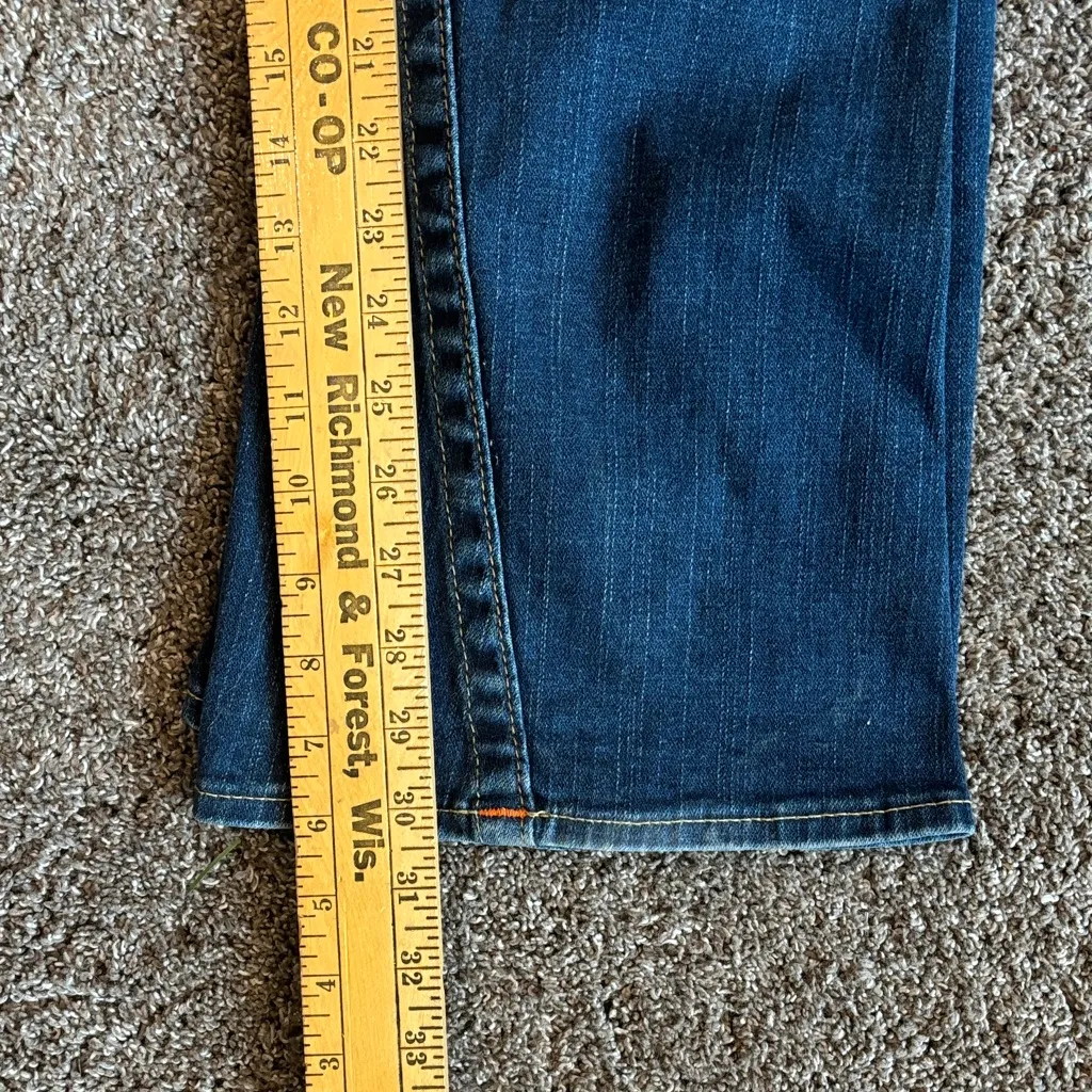 True Religion Dark Blue Flare Jeans - Image 5