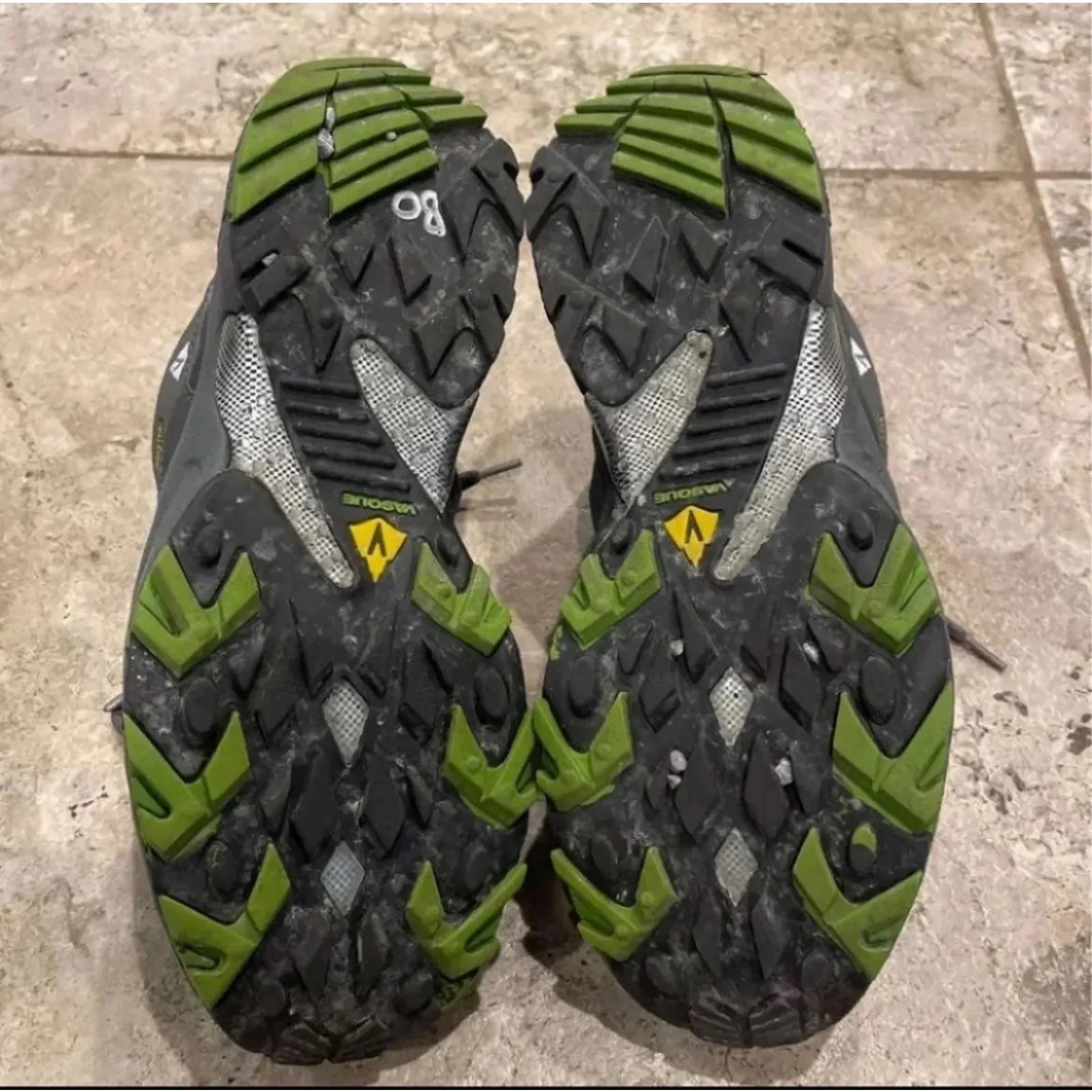 Vasque Velocity Green Gray Hiking Shoes Sneaker Gore - Image 8