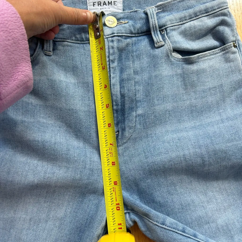 Frame Denim Jeans Women’s Size 30 Blue Le High Skinny Raw Hem - Image 5