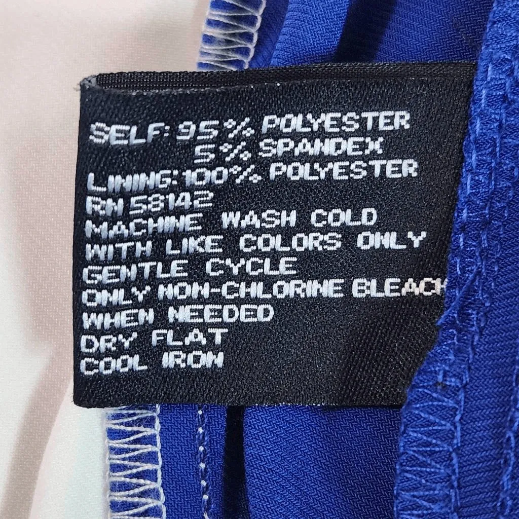 Suite 7 Blue Sleeveless Maxi Dress Size 10 Blue and White Maxi Dress - Image 9