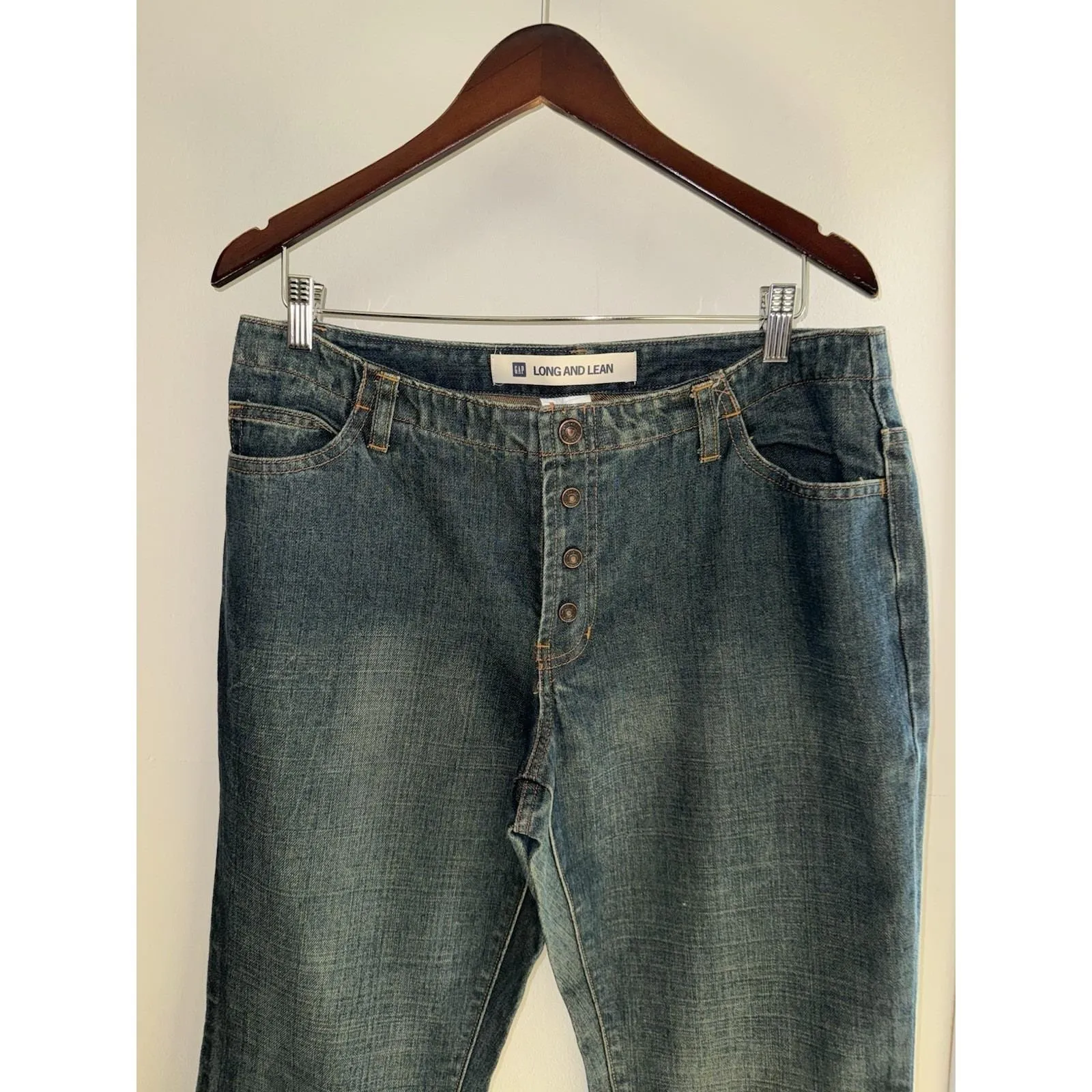 GAP Long and Lean Y2K VTG Stretch Jeans Low Rise Women's Sz 14‎ Bootcut - Image 3