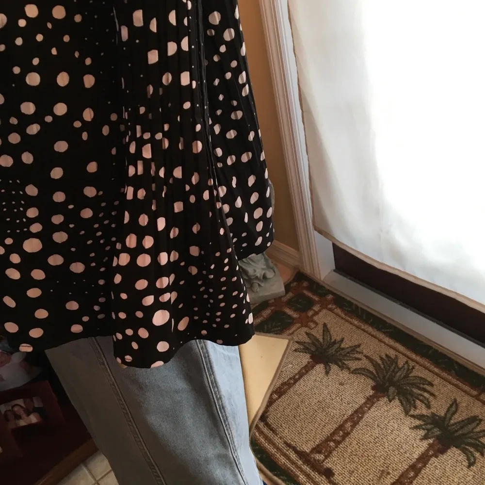 Black/White circle Blouse - Image 2