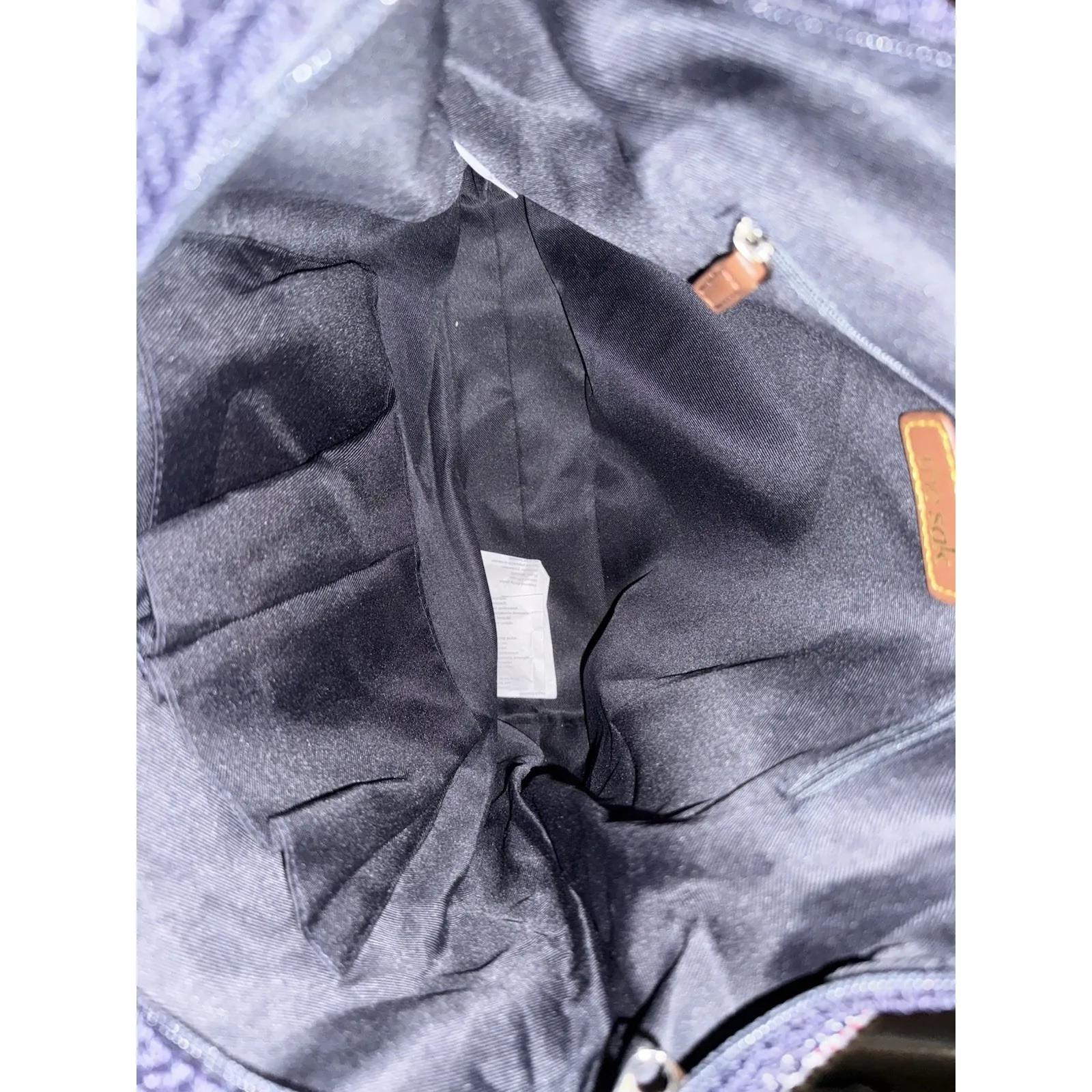 The Sak NEW NWT Lauren Crochet Hobo‎ Bag Marina Stripe Blue Red Shoulder Purse - Image 6