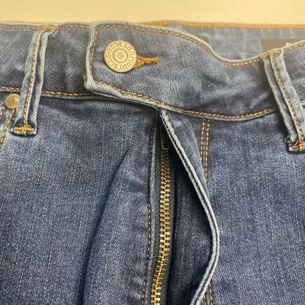 JUDY BLUE Women’s Flare Jeans Size 14W Blue Raw edge hem - Image 9