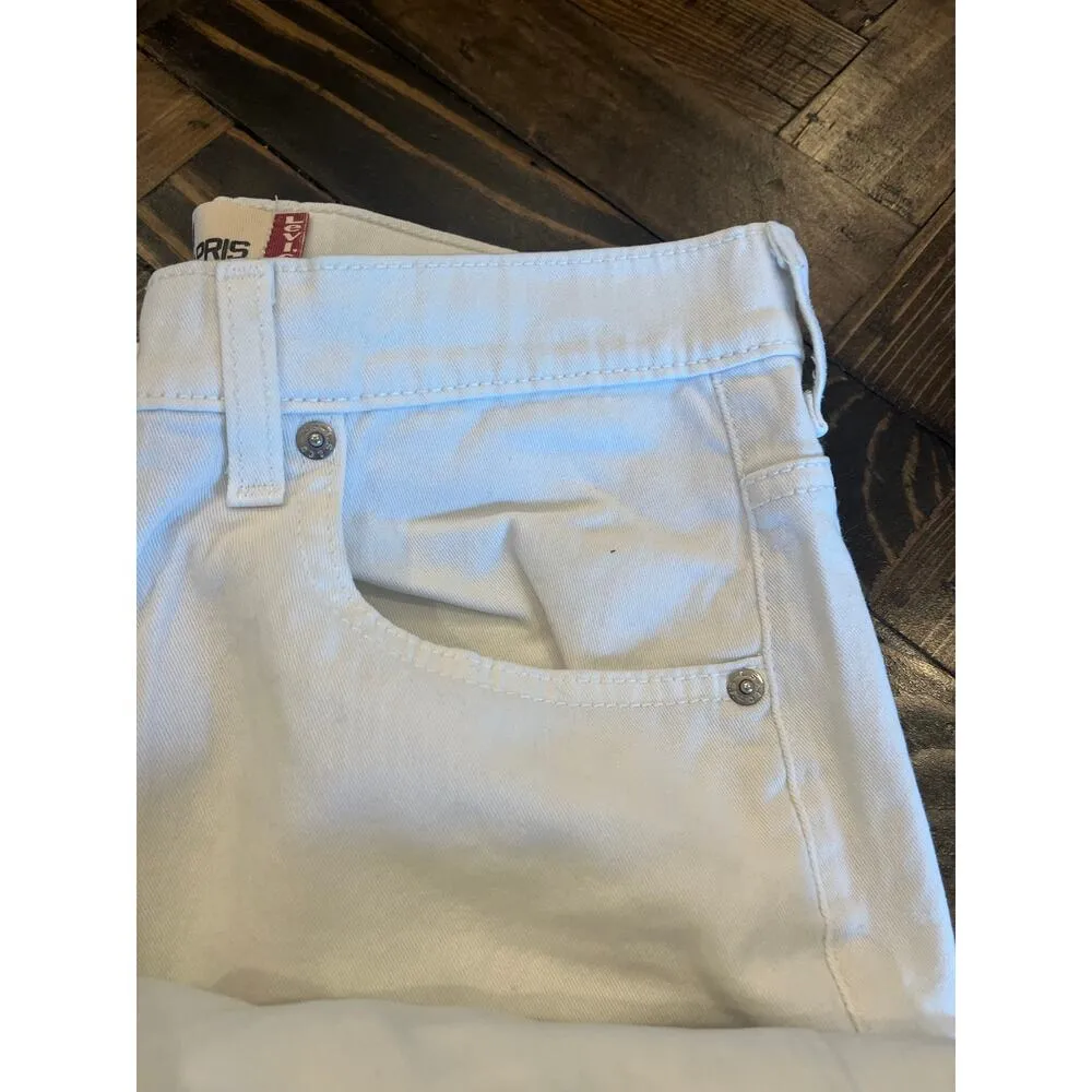 Levi’s Classic Slim Capris White Jeans Women 14 Spring Summer Cruise Beach Trip - Image 9