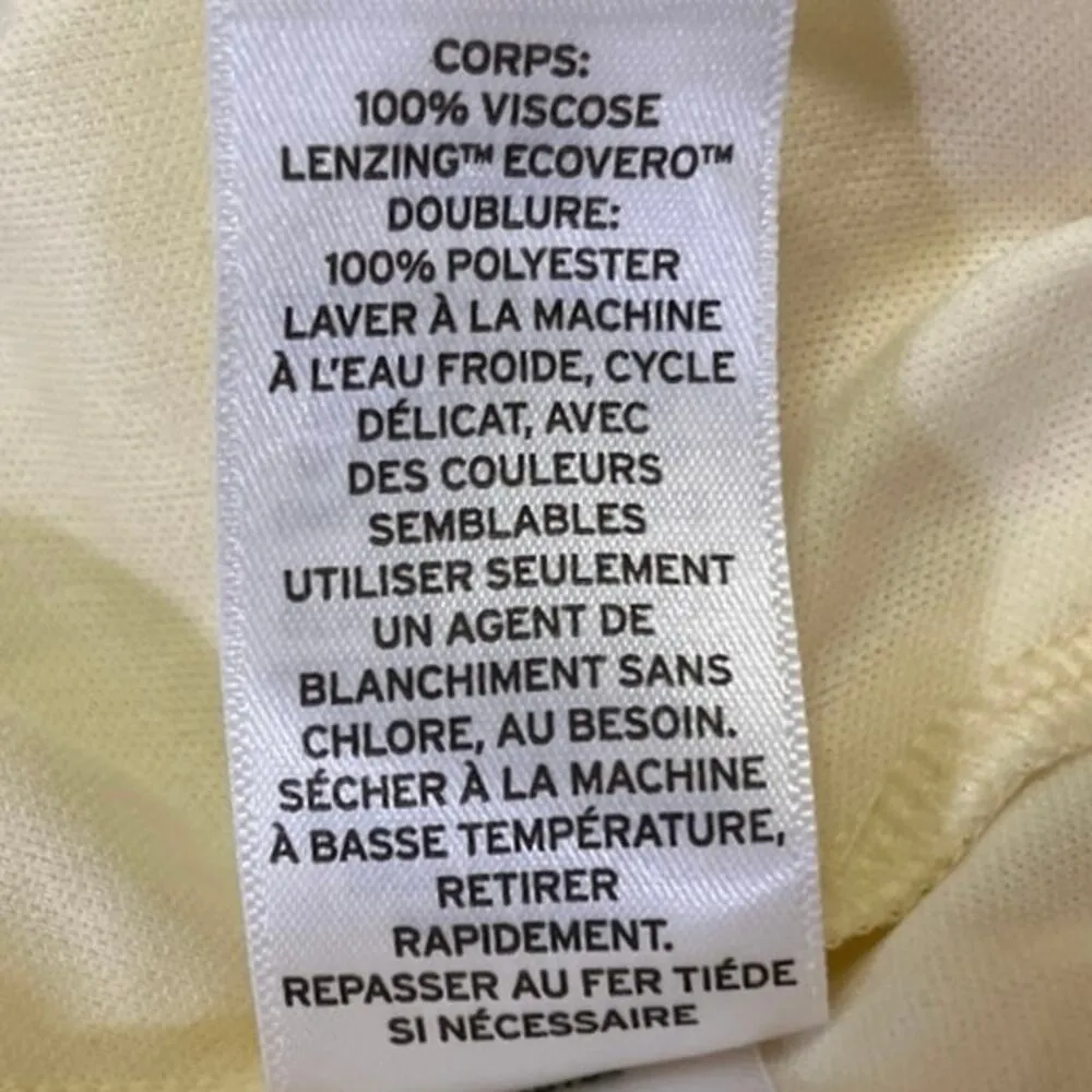 Abound Yellow Floral Print Cami Camisole Sleeveless Maxi Midi Summer Dress L - Image 6