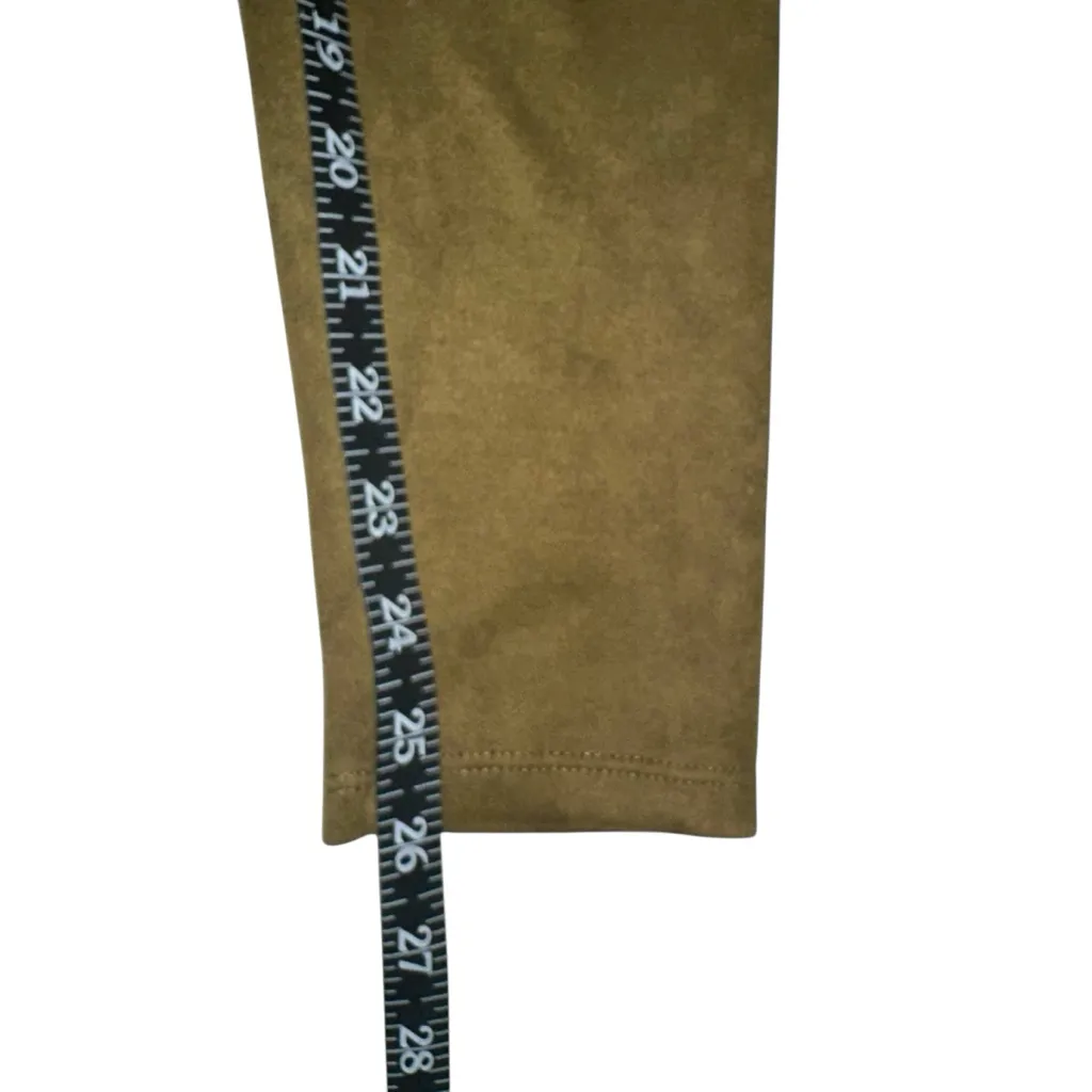 Hatch Faux Suede Olive Green Maternity Leggings XS in Moss Size undefined - Image 7