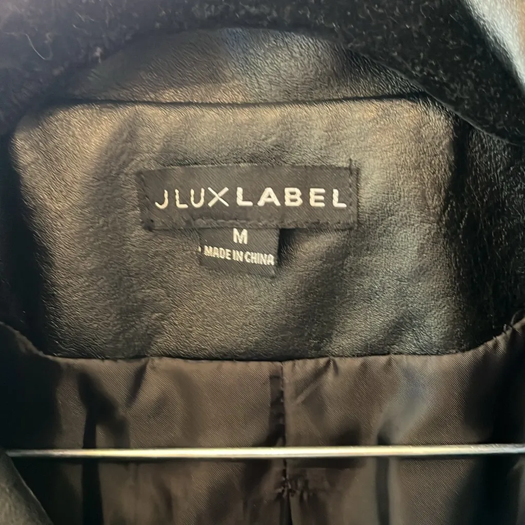 JLUX LABEL faux leather jacket size M Black Size M - Image 2