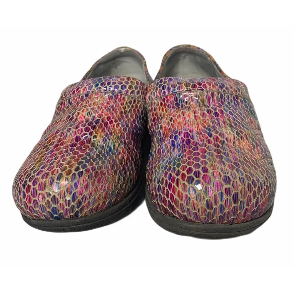 Womens Greys Anatomy Softwalk Meredith Kaleidoscope Mermaid Clogs Leather 6.5 - Image 7