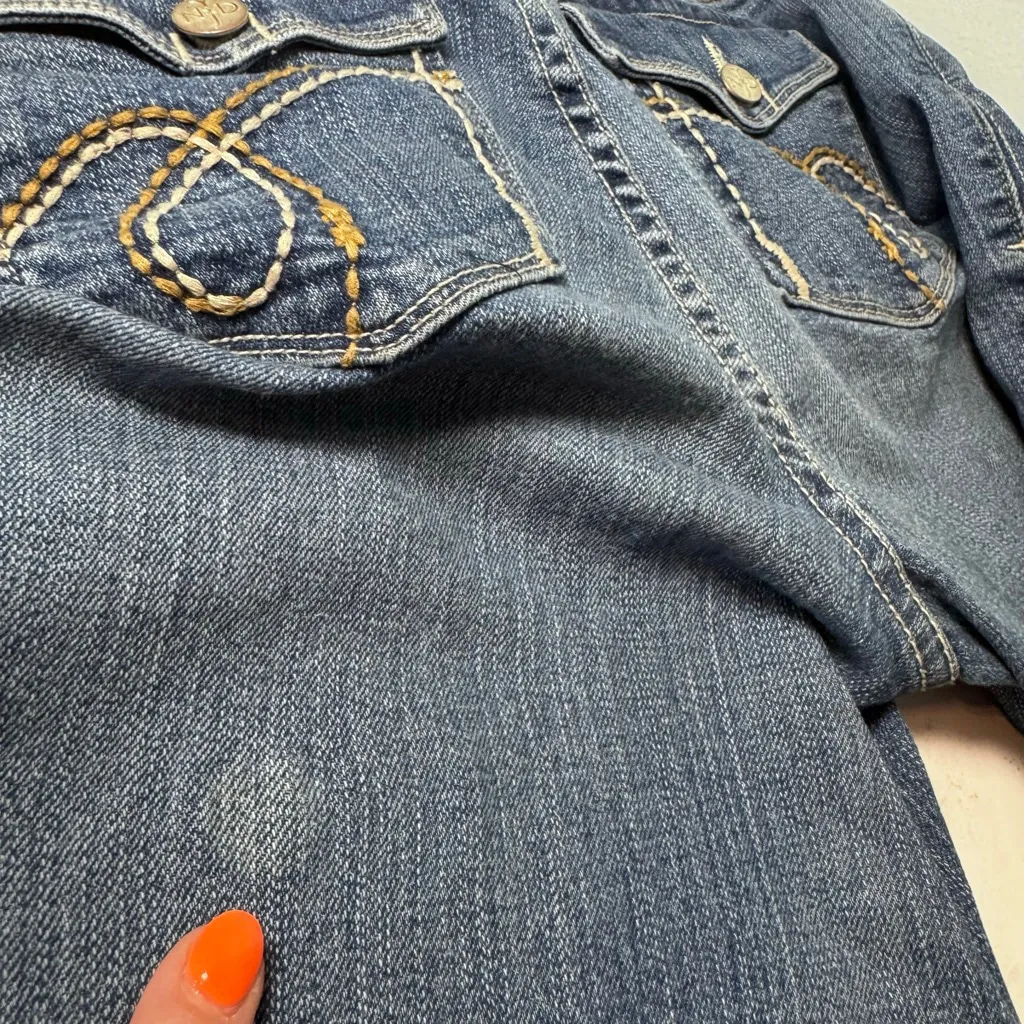 NYDJ Blue Boot Cut Jeans Size 6 Medium Wash 29x31 - Image 8