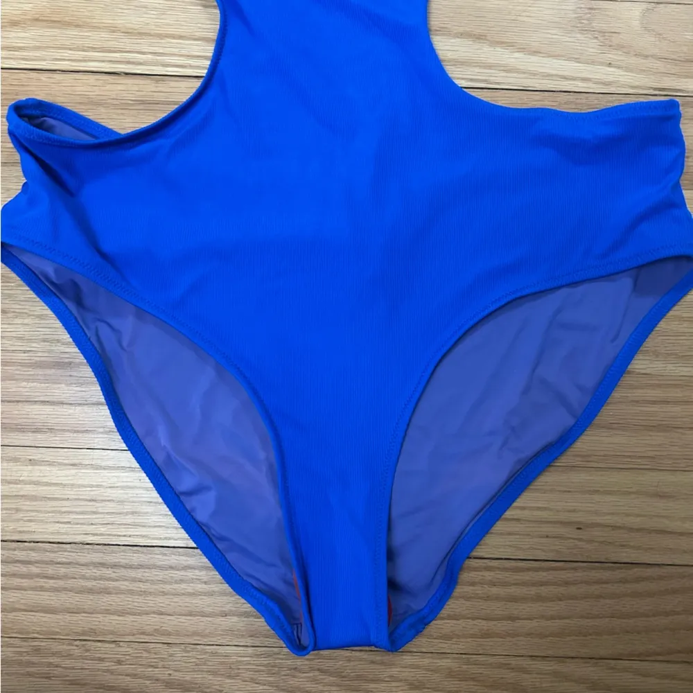 NWT Solid & Striped The Sarah Ribbed Azure Blue One Piece Bathing Suit Size XL - Image 5