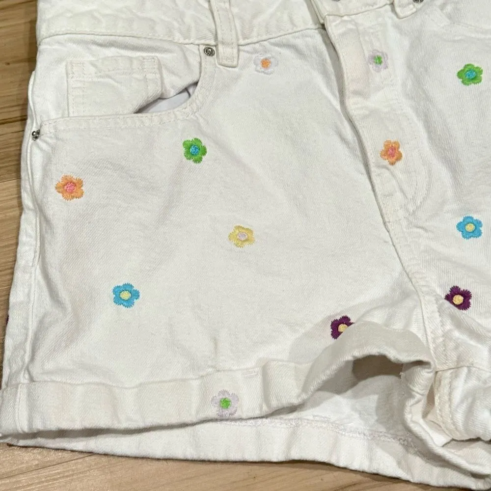PacSun Eco Flower Power Embroidered Mom Shorts Women’s 27 - Image 3